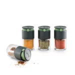 Lot de 4 pots à épices en verre