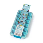 Bac à glaçons rond turquoise avec couvercle – Image 4