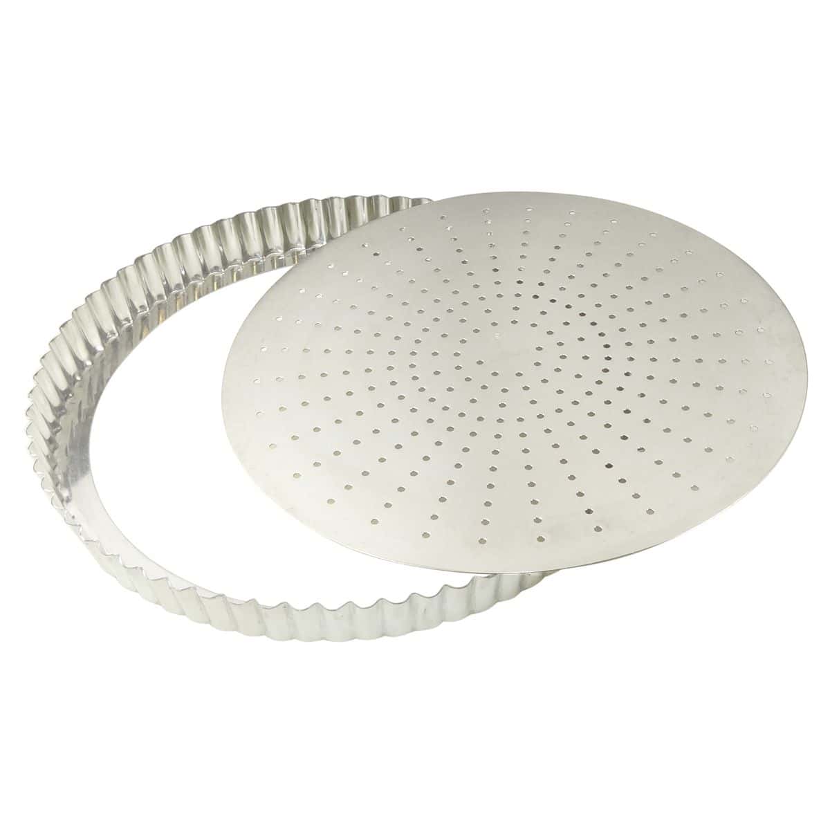 126441_packshot_8 Tourtière perforée fer blanc fond amovible Ø 280 MM – Image 1