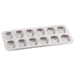 Plaque 12 madeleines fer blanc