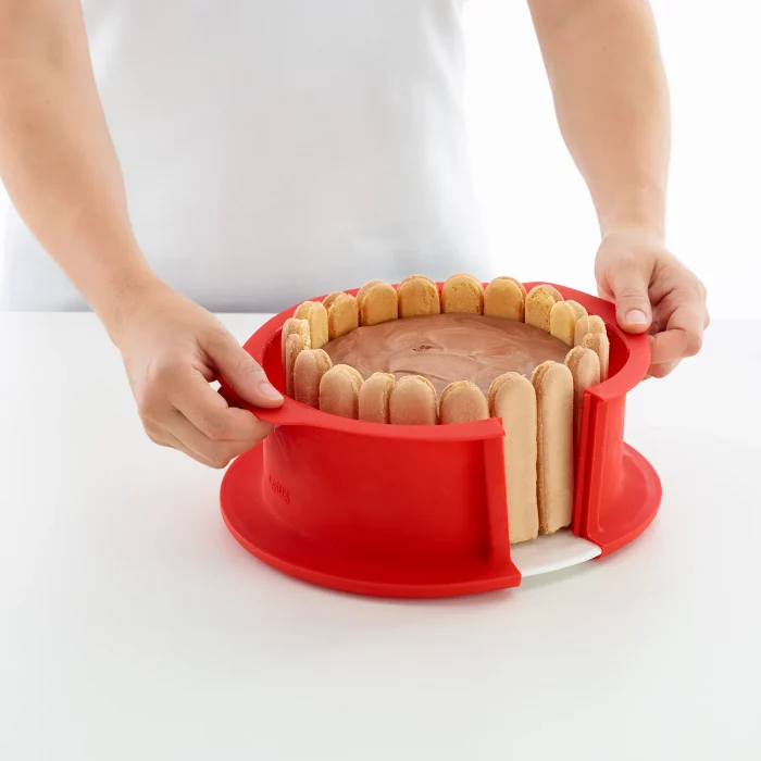 Moule charlotte 18 cm démontable rouge – Image 2