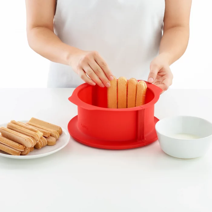 Moule charlotte 18 cm démontable rouge – Image 4