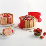 Moule charlotte 18 cm démontable rouge – Image 7