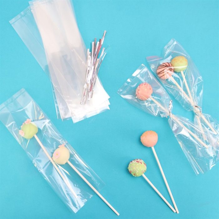 Sachet crystal avec attache 254 x 76 mm x25 – Image 2