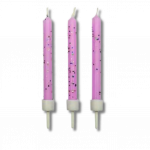 Bougies pailletées rose