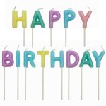 Bougies Happy Birthday pastel /13