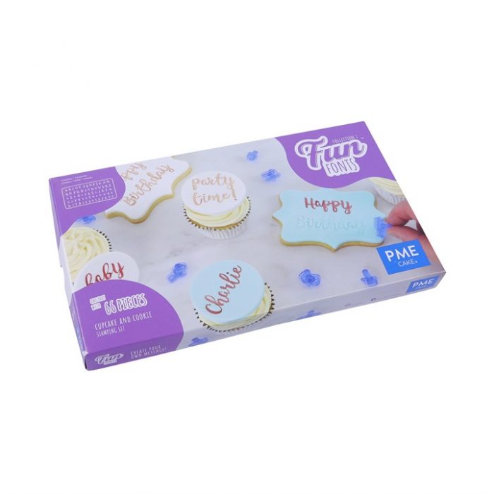 Fun Fonts - Cupcakes and Cookies Stamping Set 66pcs – Image 2