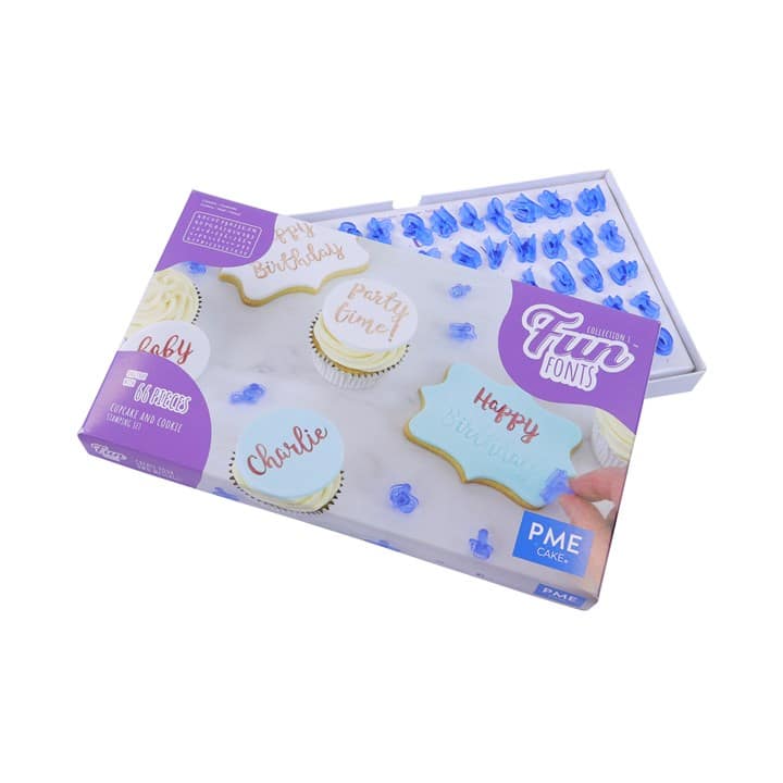 FF54 Fun Fonts - Cupcakes and Cookies Stamping Set 66pcs – Image 1