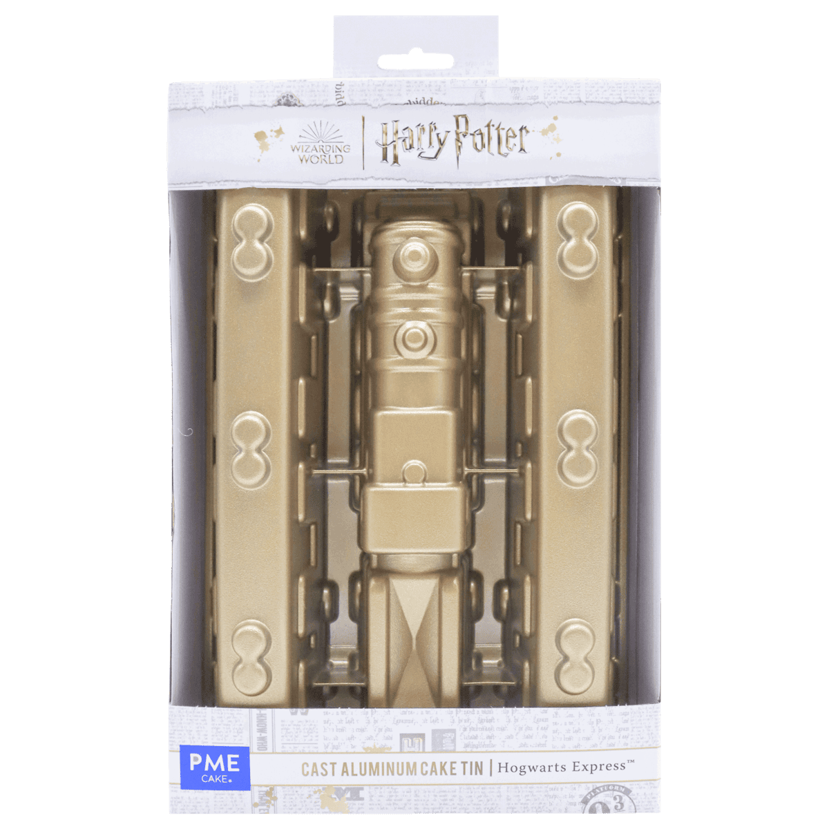 HPG902-001-Front Moule train Poudlard Express en Fonte d'Aluminium Harry Potter – Image 1