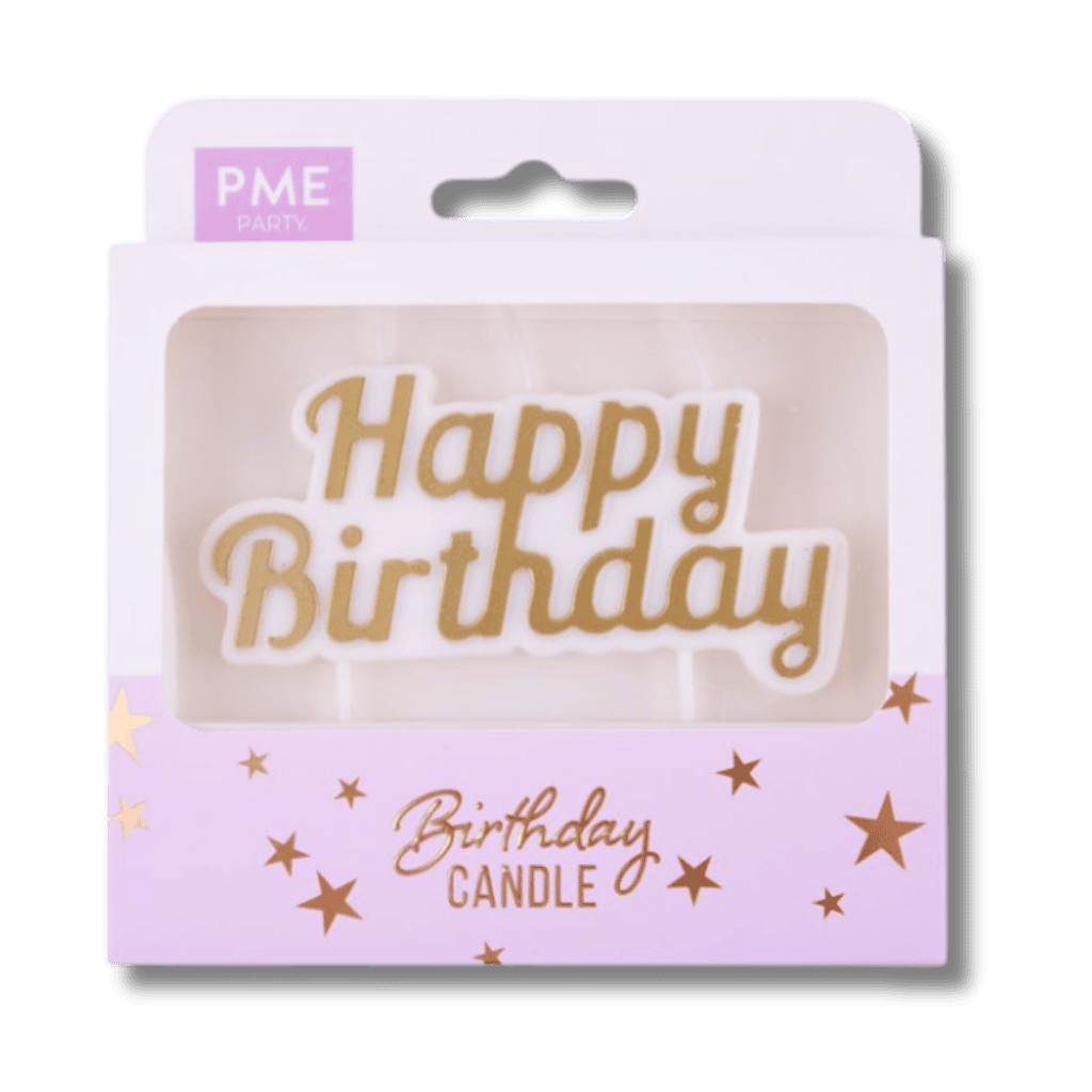 bougie hb or Bougies Birthday Candle Or – Image 1