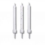 Bougies pailletées blanc