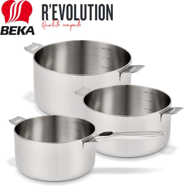 couvercle-ovale-beka R'Evolution Série de Corps 3 Casseroles Inox 3P 16/18/20cm et poignée – Image 1