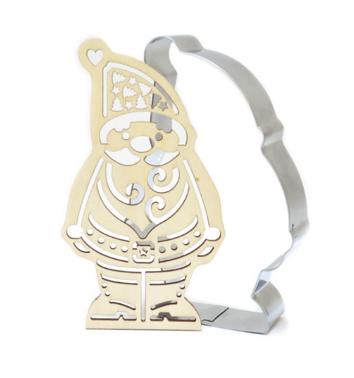 Découpoir + embosseur bois Père Noël – Image 2