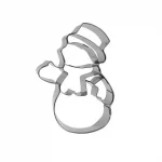 Découpoir inox bonhomme de neige 70 MM
