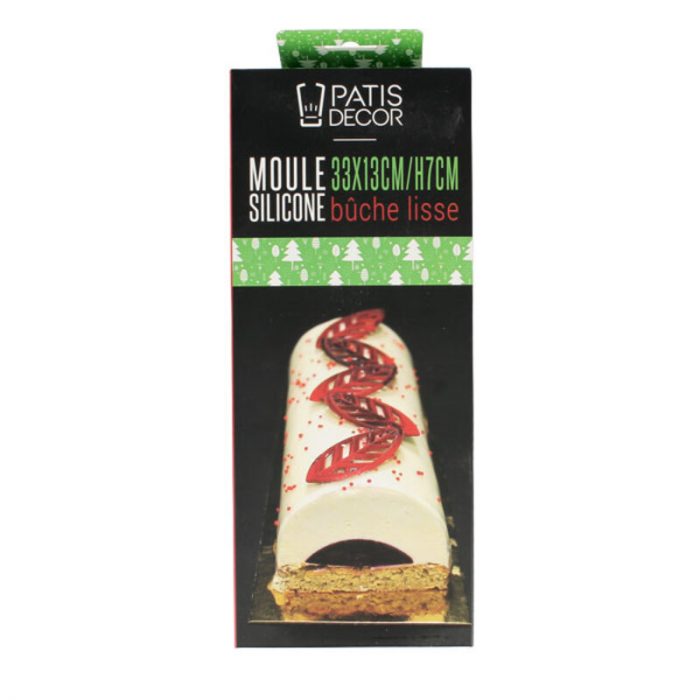 Moule silicone bûche lisse  30 x 10 H 7 CM – Image 4