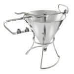 Entonnoir à piston inox 2 litres + 3 embouts (Ø4, 5,et 6 MM)