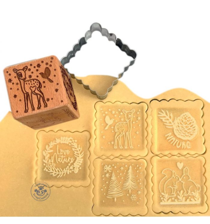 Tampons pour biscuits bois forêt enchantée + découpoir – Image 2