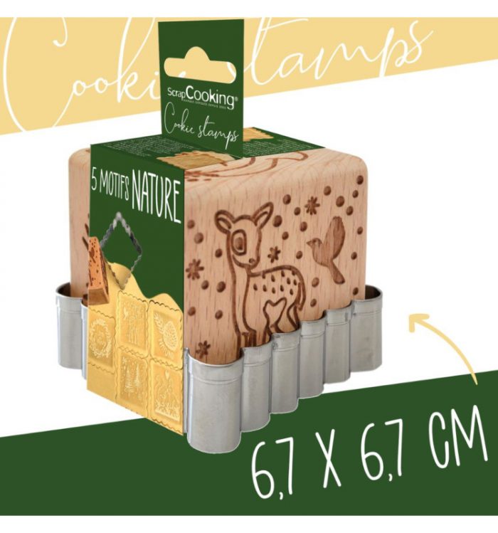 Tampons pour biscuits bois forêt enchantée + découpoir – Image 4