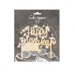 Cake topper led Happy New Year grand modèle