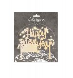 Cake topper led Happy New Year grand modèle