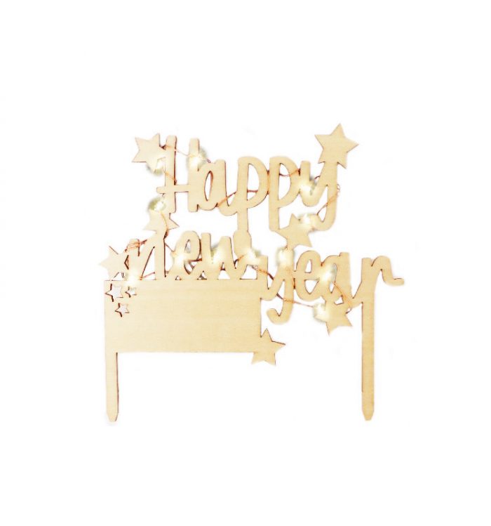 Cake topper led Happy New Year grand modèle – Image 3