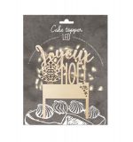 Cake topper led Joyeux Noël grand modèle