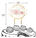 Cake topper led Merry Christmas – Image 2