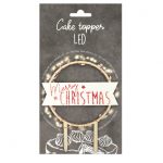 Cake topper led Merry Christmas
