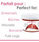 Glaçage miroir prêt à l'emploi rouge irisé 300g – Image 3