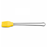Pinceau Silicone Manche Inox Jaune