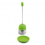 Boule à thé silicone/inox vert