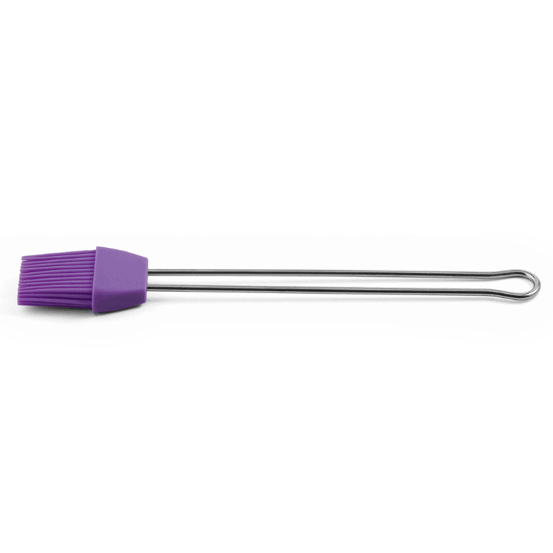 3 Pinceau Silicone Manche Inox Violet – Image 1