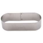 Oblong inox 110 x 40 H 30 MM