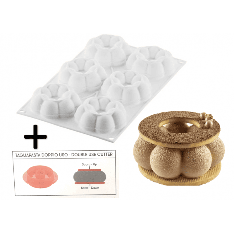 silikomart-moule-en-silicone-truffle-crown-90-ø-82-mm Moule silicone Truffle Crown 90 – Image 1