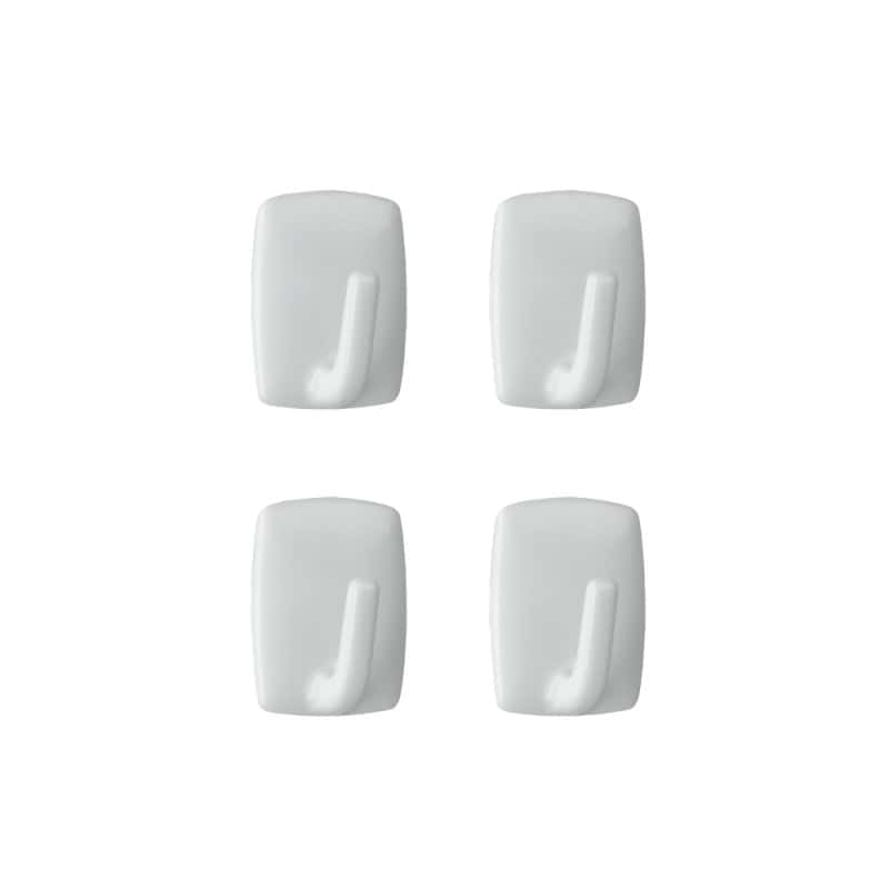 crochet-adhesif-mini-carre-4-pieces Crochet adh.petit modèle x4 s/c 291010 – Image 1