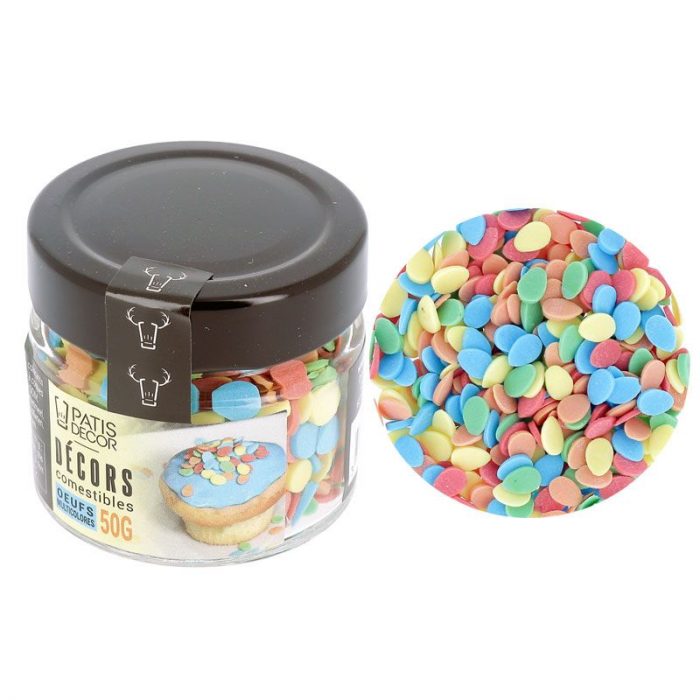 Décors comestibles œufs multicolores 50 g – Image 3
