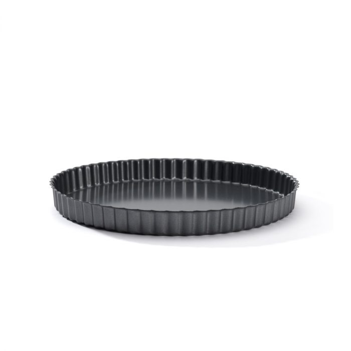 Moule à tarte cannelé anti adhésif à fond fixe Ø 280 H 30 MM – Image 3