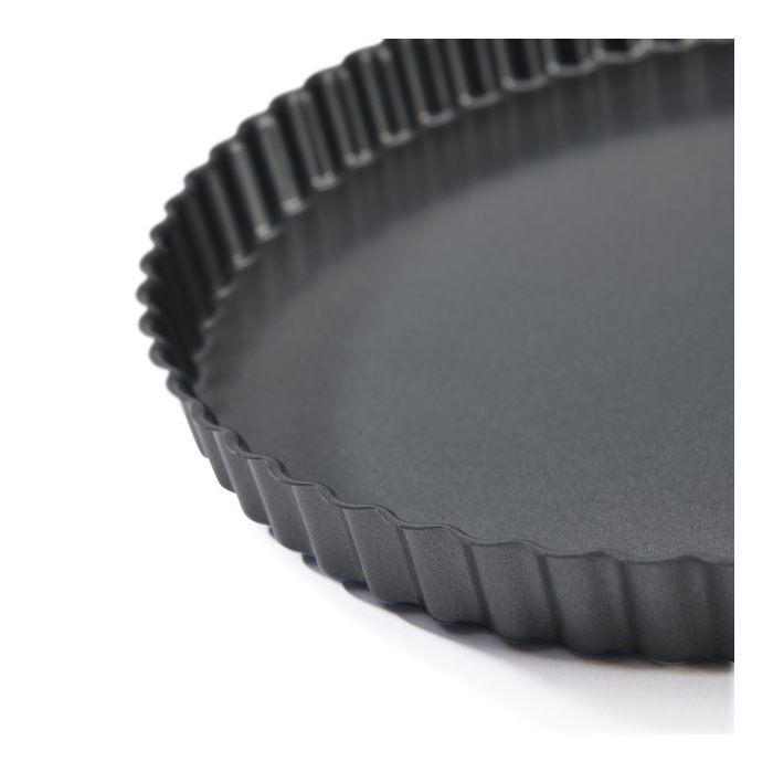 Moule à tarte cannelé anti adhésif à fond fixe Ø 280 H 30 MM – Image 4
