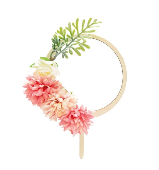 cake-topper-bois-fleurs Cake topper bois fleurs – Image 1