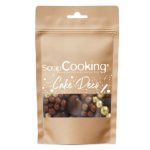 Sachet de décors perles chocolat Noir et doré 50g
