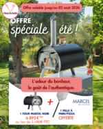 Four à bois d'extérieur MARCEL - Noir + Pelle à Pizza + Pelle de Retournement + Housse de protection
