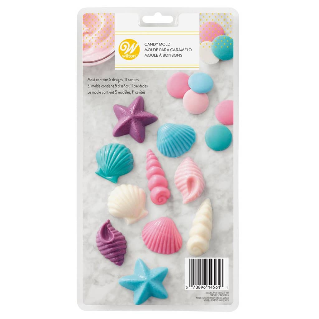 10000_03-0-0089_1 Moule chocolat plastique décors Coquillages – Image 1