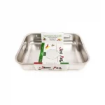 Plat Rectangulaire Inox 20 x 14 x 6 cm