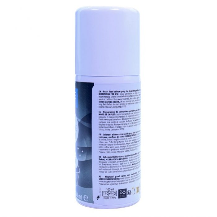 Spray Lustrant Comestible Argent 100ml – Image 2