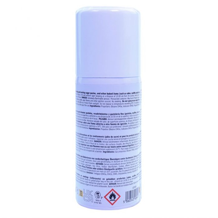 Spray Lustrant Comestible Argent 100ml – Image 3