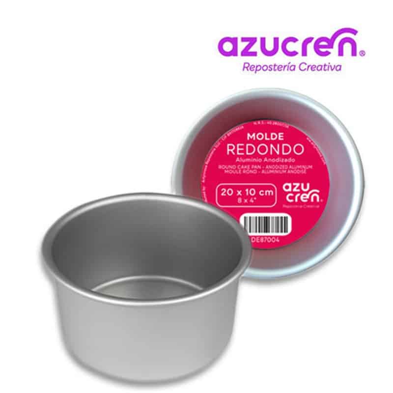 molde-bizcocho-redondo-anodizado-20-x-10-cm-azucren Moule aluminium Ø 200 H 100 – Image 1