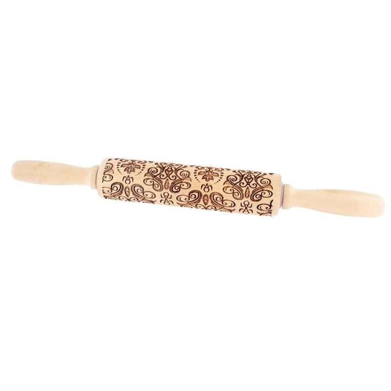 rouleau-empreintes-arabesques Rouleau empreintes Arabesques bois – Image 1