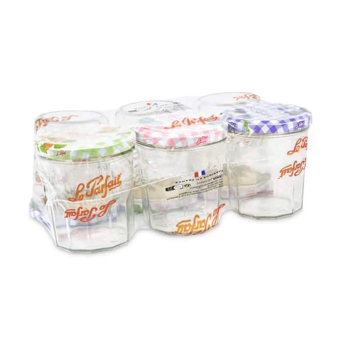 Pack de 6 pots à confiture 324 ml avec couvercles – Image 3