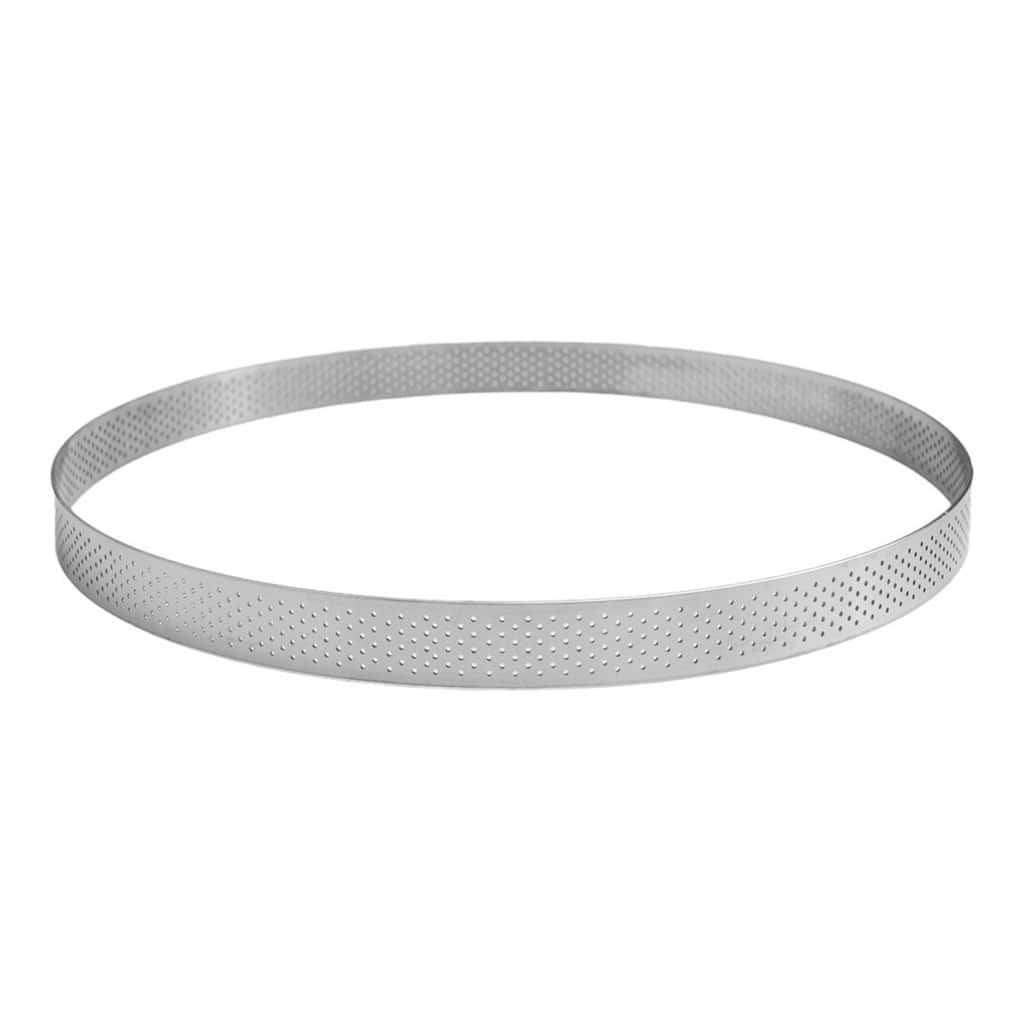 862128_packshot_3 Cercle à tarte perforé - inox - épaisseur 10/10ème - Ø 280 mm h20 mm – Image 1