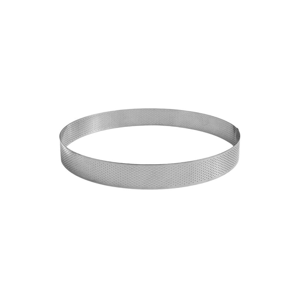 865708_packshot_2 Cercle à tarte perforé - inox - épaisseur 10/10ème - Ø 80 mm h35 mm – Image 1